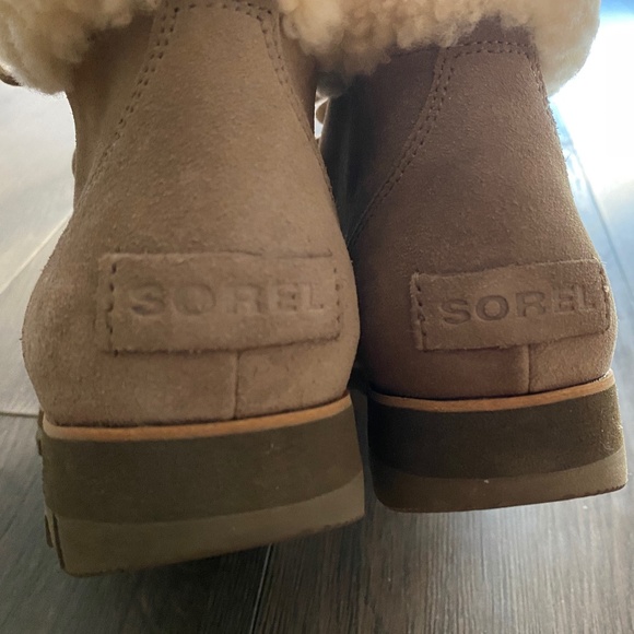 Sorel Harlow LACE COZY Boots in Ash Brown- New - Picture 5 of 10